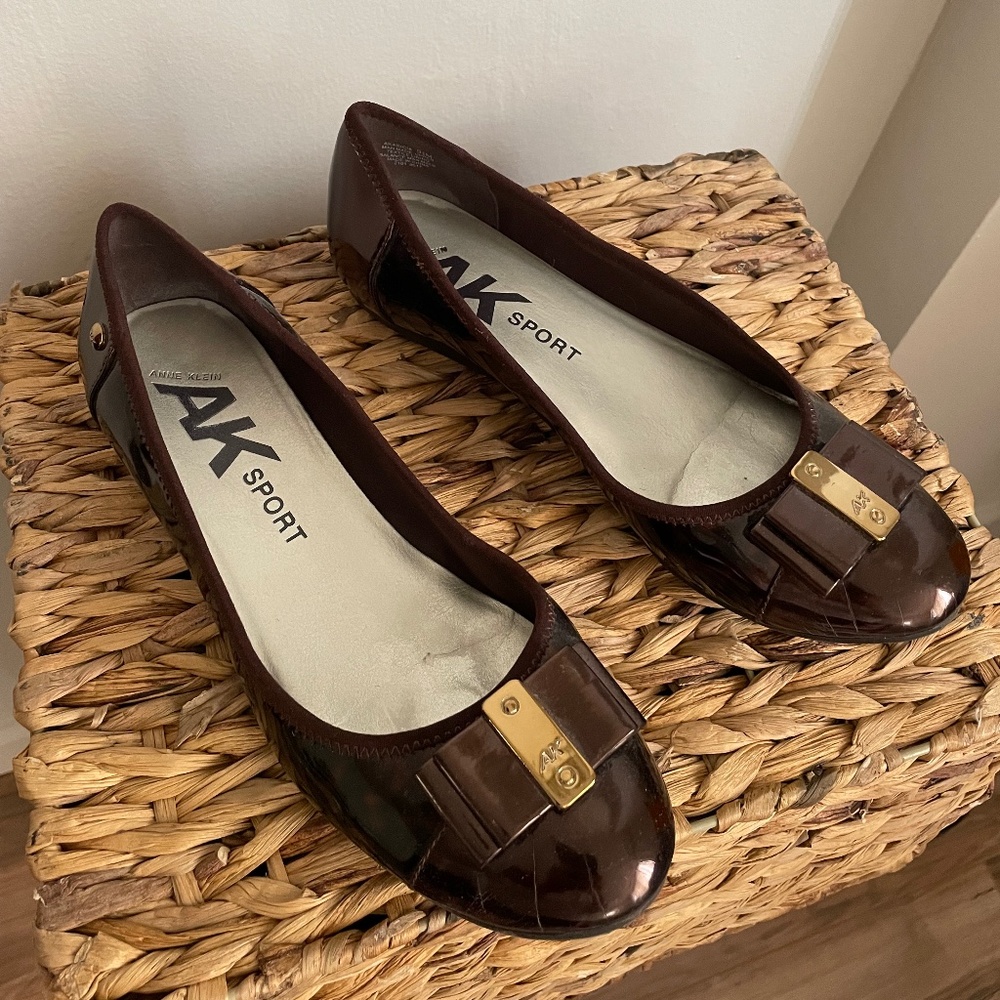Anne Klein tortoiseshell AK Sport work flats